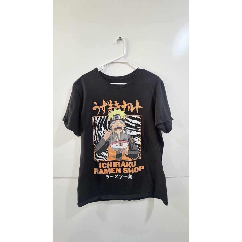 NARUTO SHIPPUDEN "ICHIRAKU RAMEN SHOP" GRAPHIC T-SHIRT SIZE L Adult 2002
